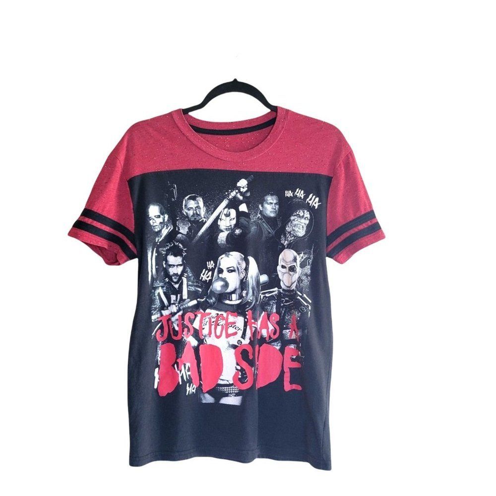 DC Comics Book Mens Villains Crew Neck T-Shirt Short Sleeve  M/L